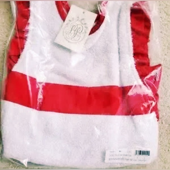 Beaufort Bonnet Co. Carolina Cover Up White W/Red Bows Ruffles Swim Pool NWT 7 - Picture 8 of 9